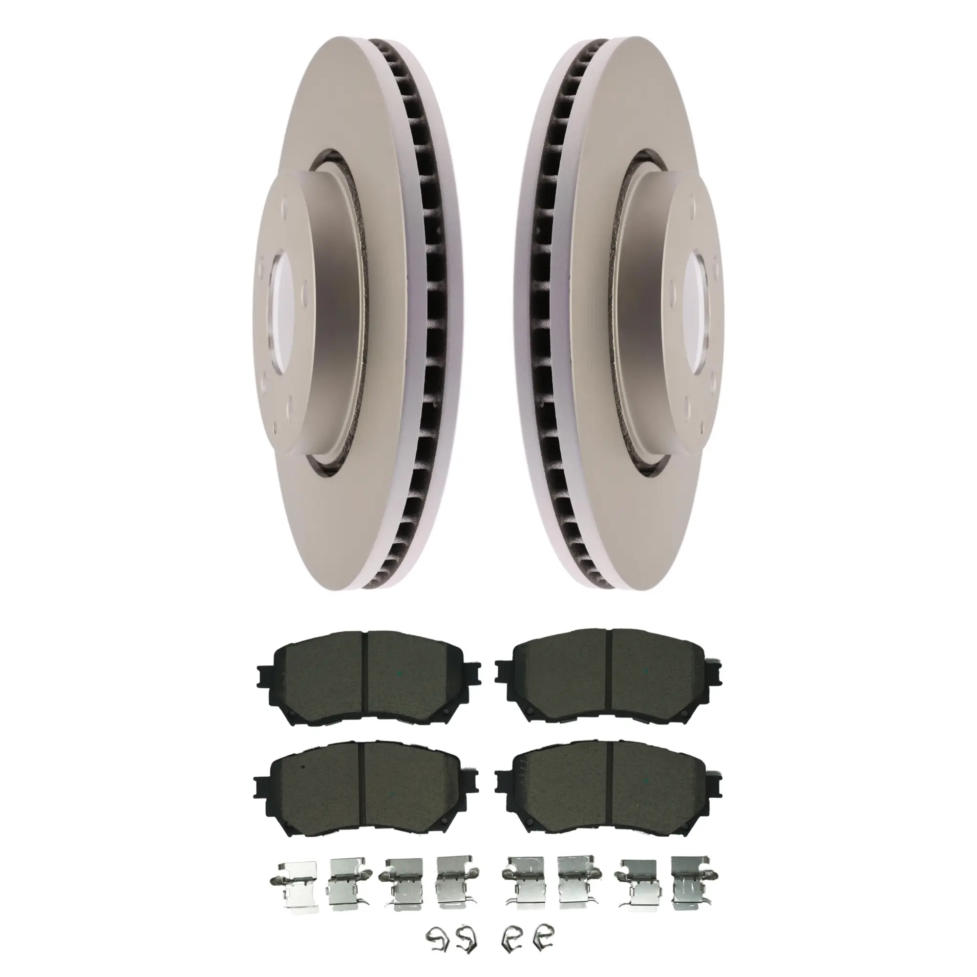 Coated Brake Rotor & Ceramic Pad Kit - image principale du produit