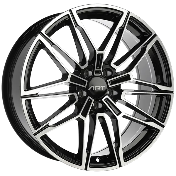 ART Replica 275 18X8 5X112 ET 25mm Gloss Black - Machined Face - main product image