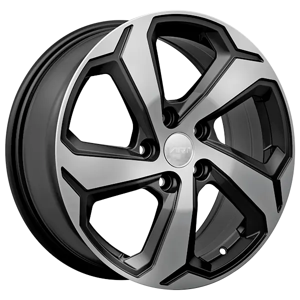 ART Replica 343 17X7 5X114.3 ET 35mm Black & Machined - main product image