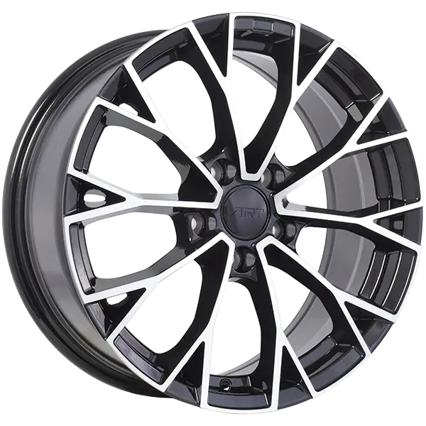 ART Replica 382 19X8 5X112 ET 45mm Gloss Black - Machined Face - main product image