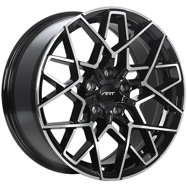 ART Replica 192 18X8 5X120 ET 35mm Gloss Black - Machined Face - image principale du produit
