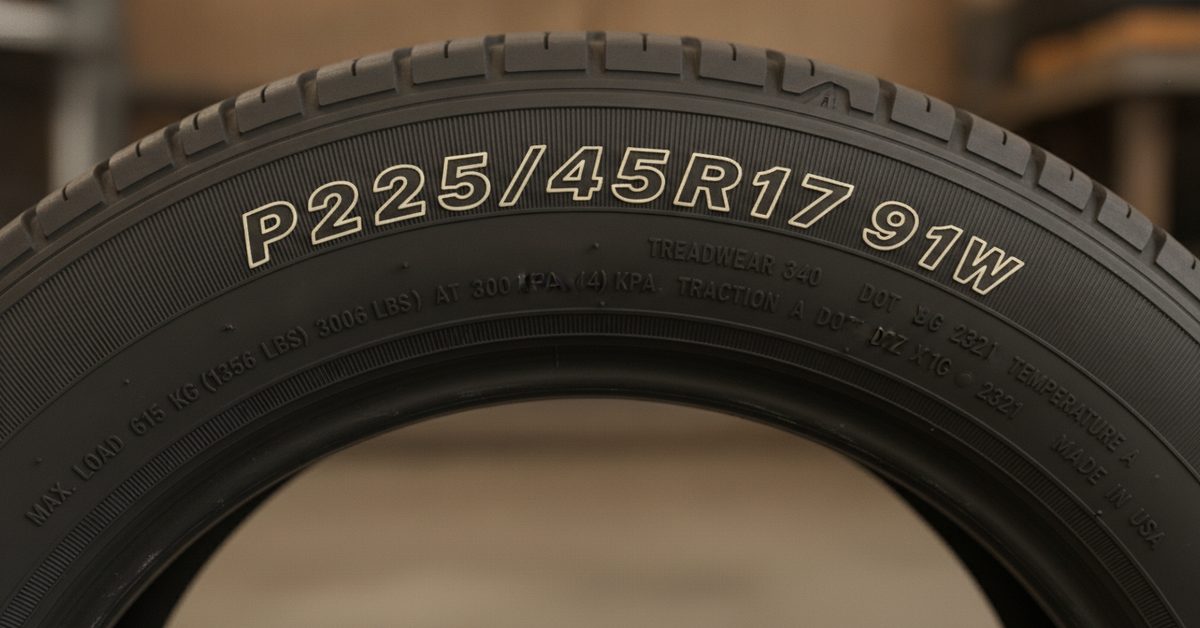 How to Read Tire Specs (2026): Decode Every Number on Your Sidewall
