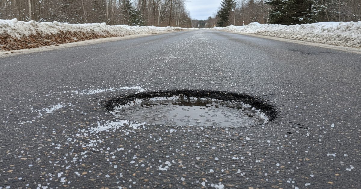 État des routes en Ontario (2026) : ce que les nids-de-poule et le sel font aux pneus